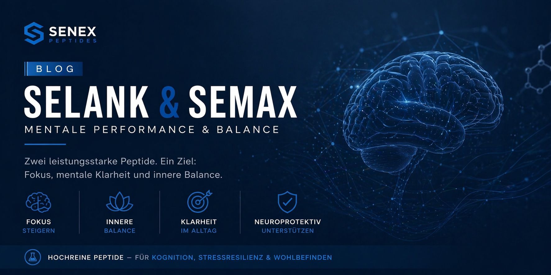 Selank und Semax: Die ultimative Peptid-Kombi für Fokus und Gelassenheit